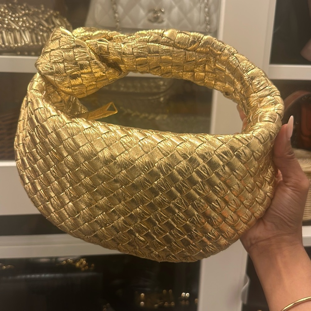 NWOT Bottega Veneta Mini Jodie in metallic gold